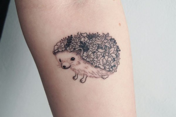 Тату эскизы еж