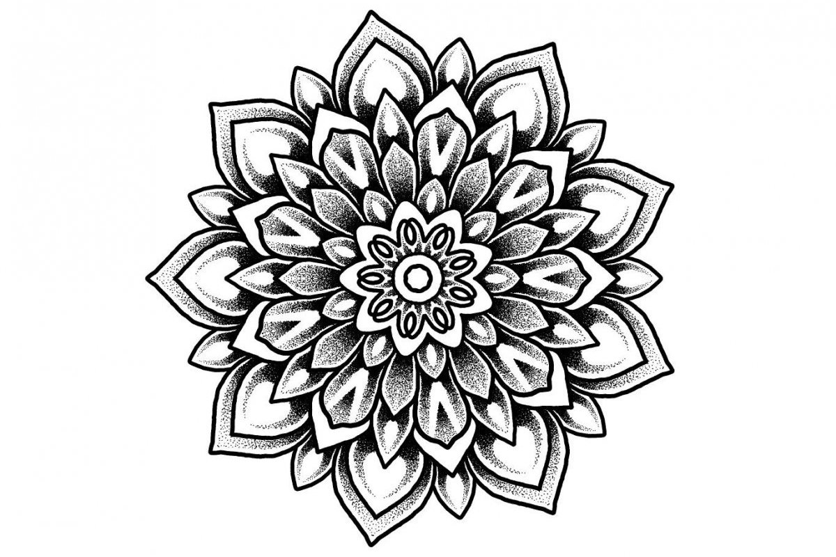 Тату эскизы мандалы