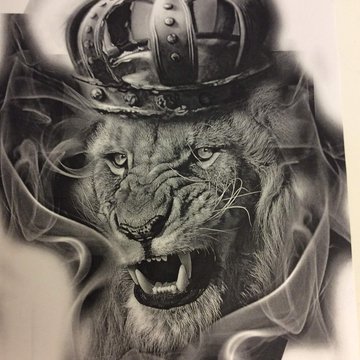Тату эскизы лев