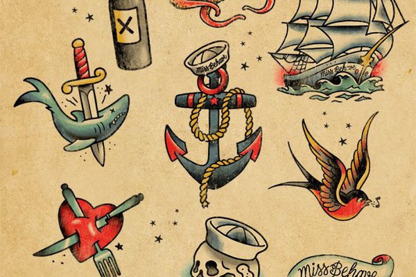 Тату эскизы олд скул