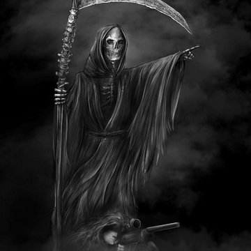 Тату-эскизы "смерть с косой"