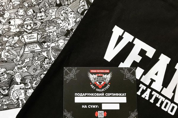 Перечень услуг "VeAn" - крупнейшей тату студии во Львове