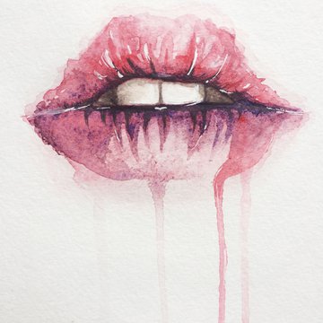 Тату ескізи губи