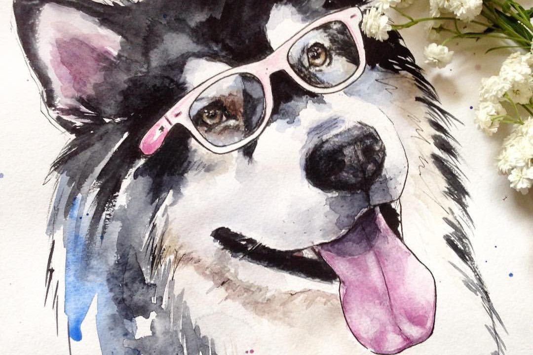 Тату-ескізи "Хаскі"