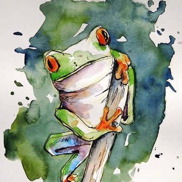 Тату ескізи жаби