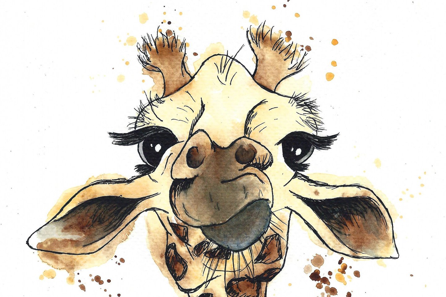 Тату ескізи жирафа