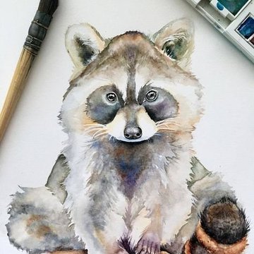 Тату ескізи єнот