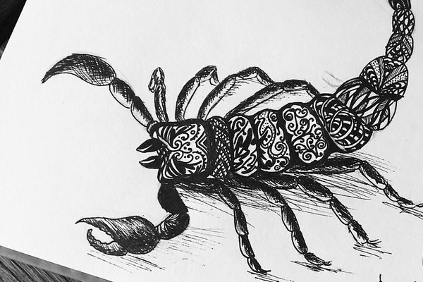 Тату-ескізи "Скорпіон"