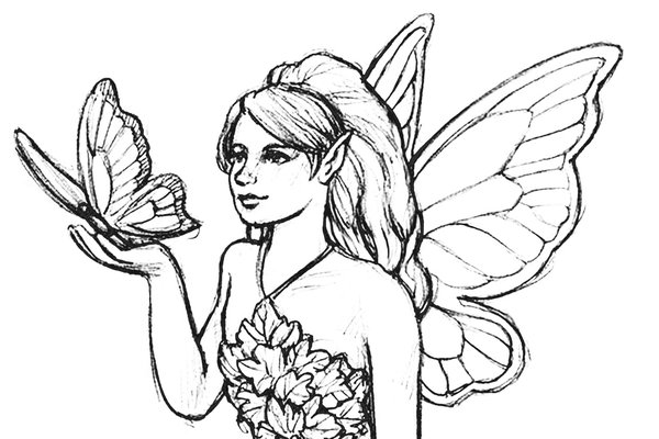 Тату - эскизы фея