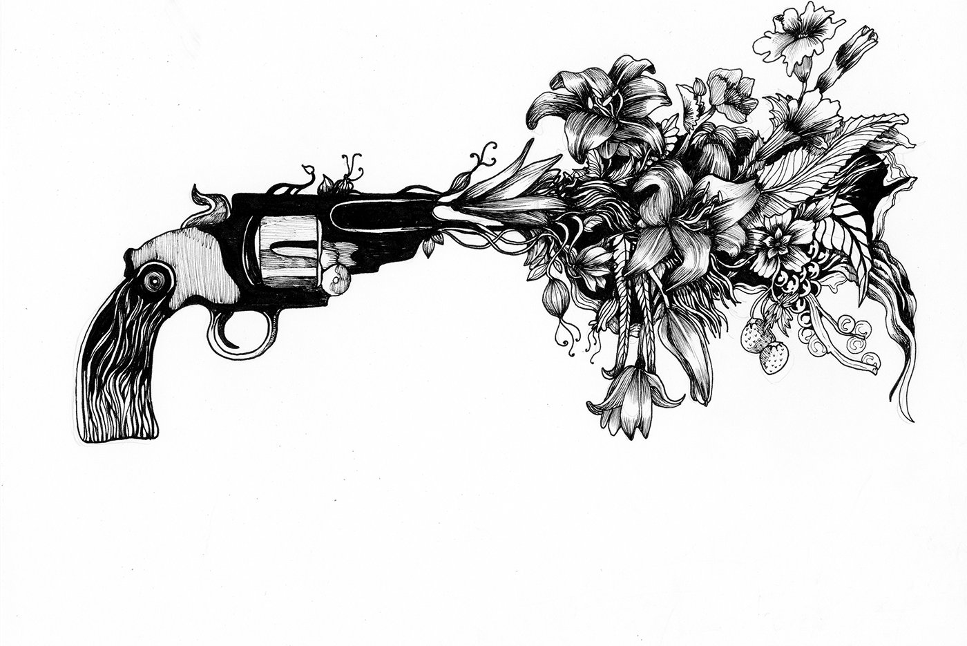 Тату эскизы пистолета