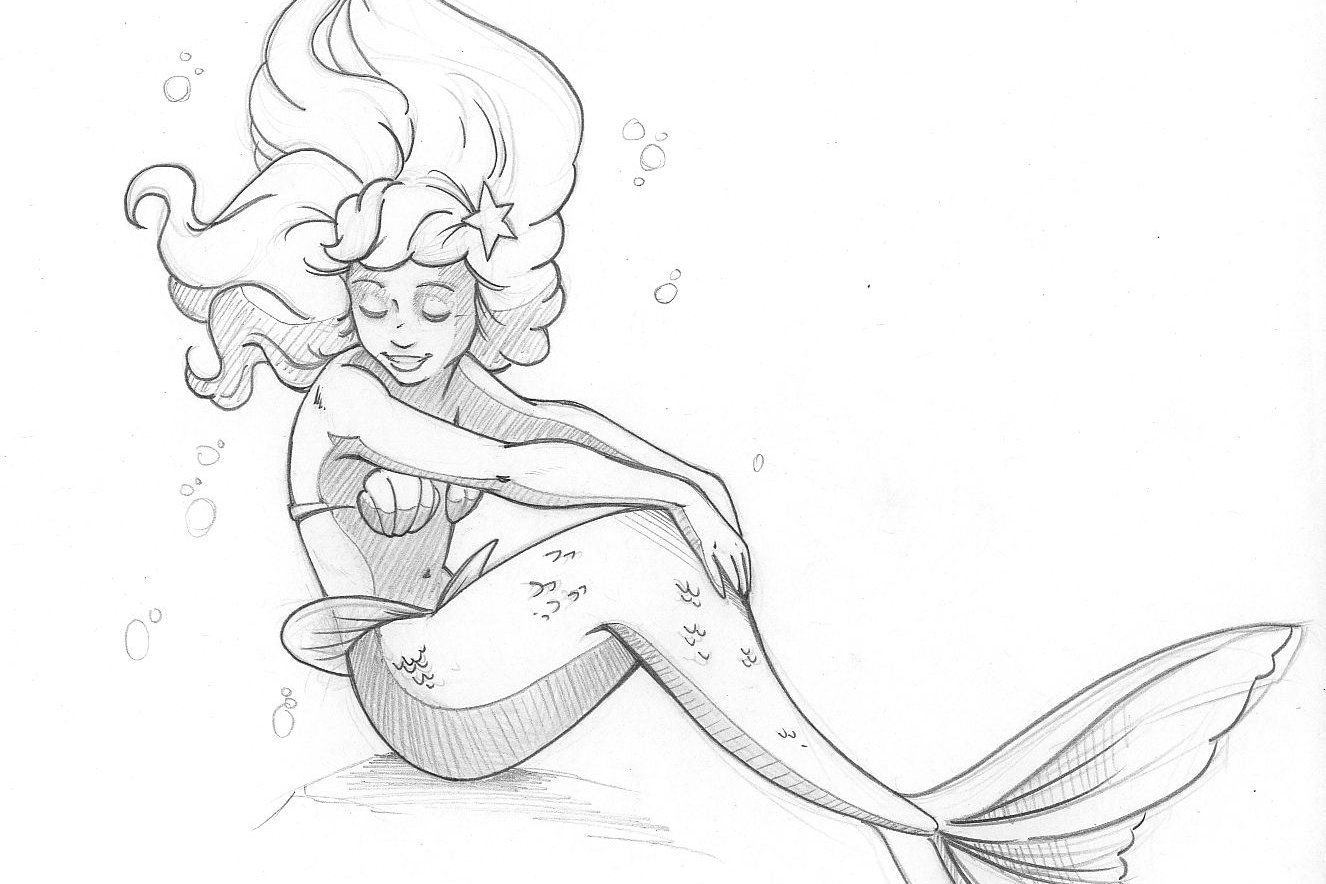 Тату эскизы русалка