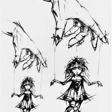 Тату эскизы кукловод