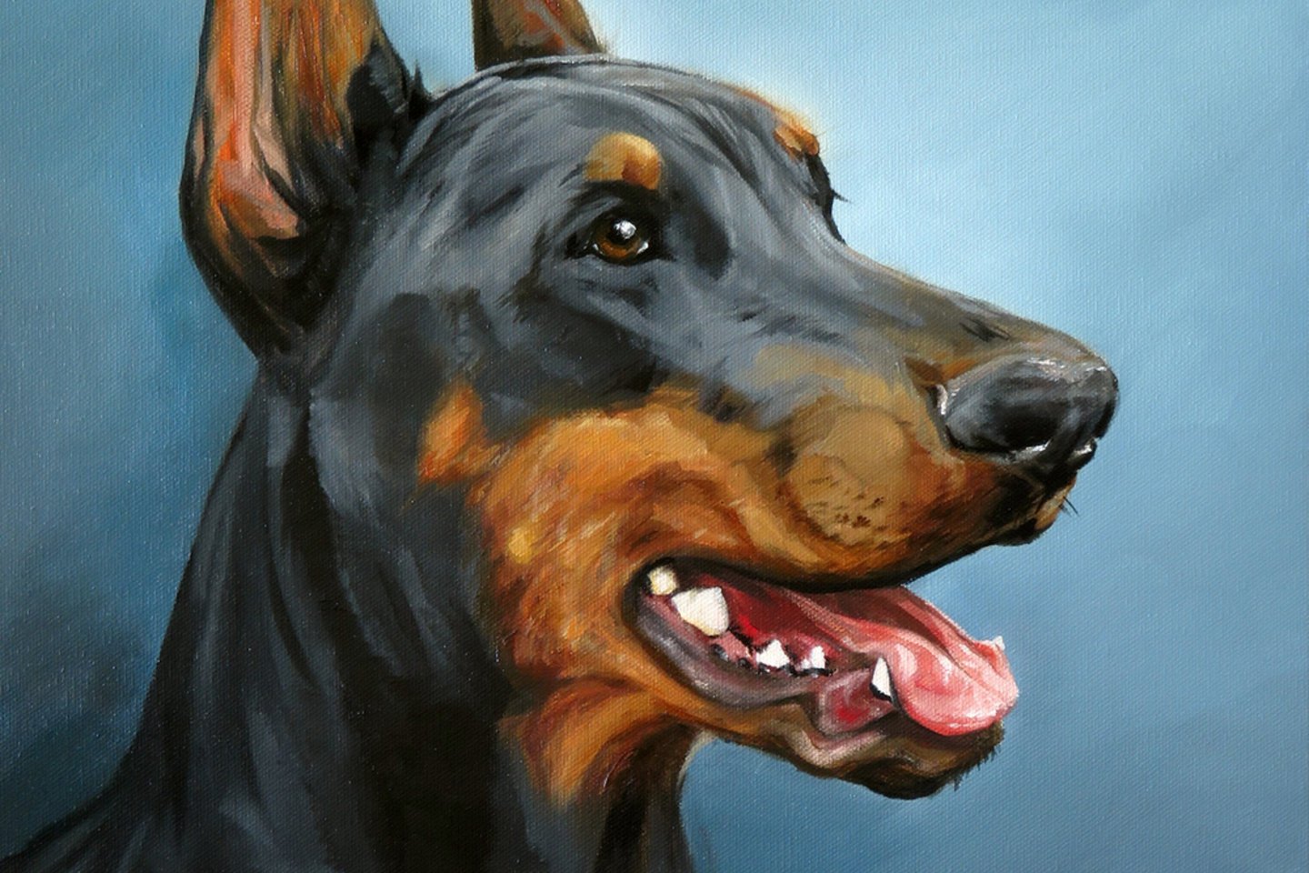 Тату эскизы доберман