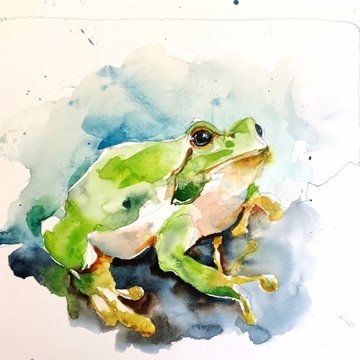 Тату ескізи жаби