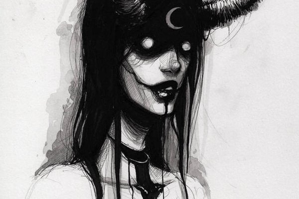 Тату ескізи демона