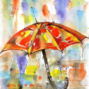 Тату ескізи парасоля