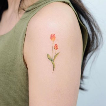 Тату ескізи "Тюльпан"