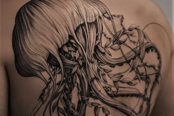 Тату-ескіз медуза