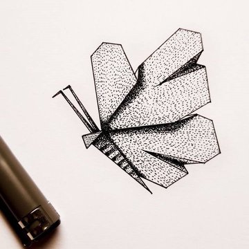 Тату эскизы оригами