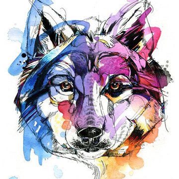 Тату эскизы акварель