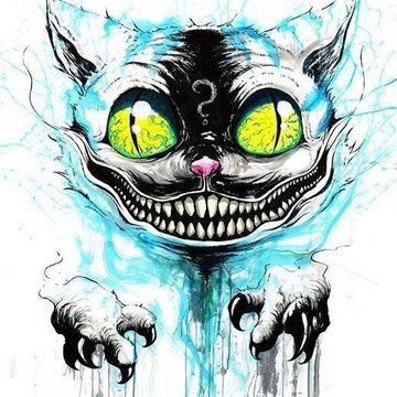 Тату ескізи "Чеширський кіт"