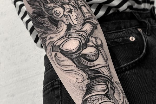 татуювання Валькірія