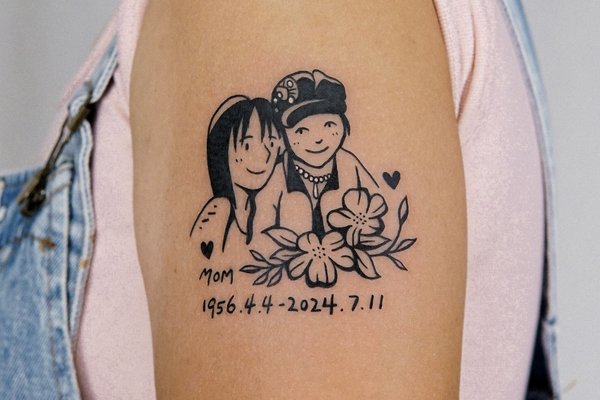 тату в честь семьи
