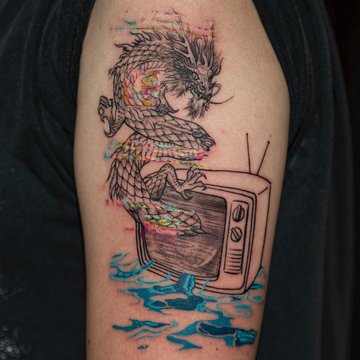 глітч-арт тату