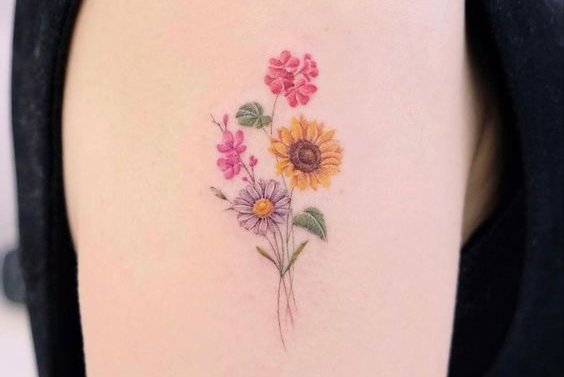 татуировка Маргаритки