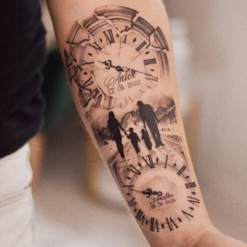 тату в честь семьи