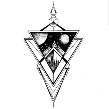 Тату эскизы треугольника