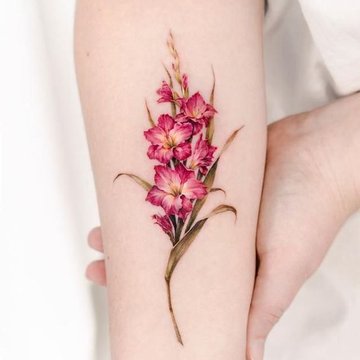 Тату ескізи гладіолус