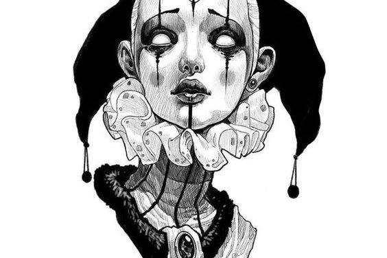 Тату-эскизы "шут"