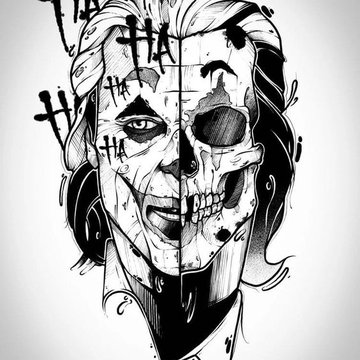 Тату ескізи Джокер