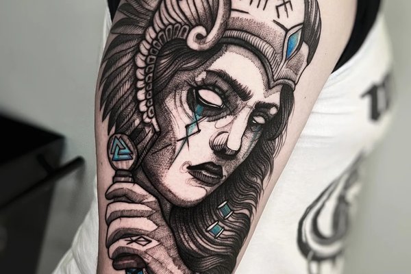 татуювання Валькірія