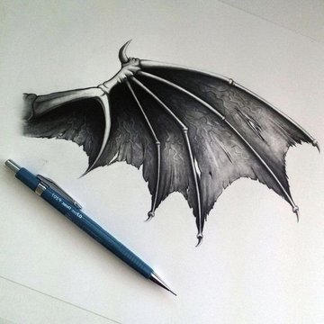 Тату ескізи крил