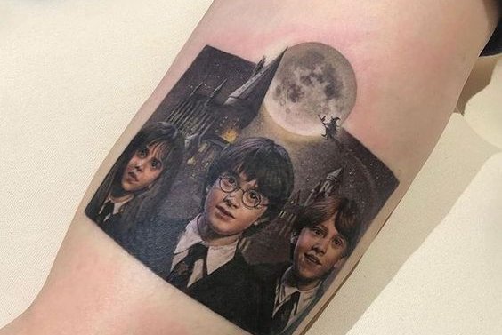 тату в стилі Гаррі Поттера