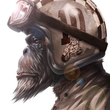 эскиз татуировки горилла