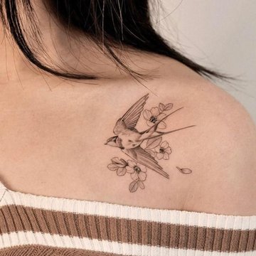 Тату эскизы ласточка