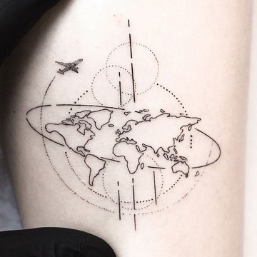 Тату-ескіз мапа