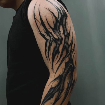 тату на плече мужские