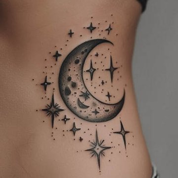 тату півмісяць значення ескіз