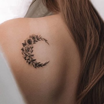 тату полумесяц значение эскиз