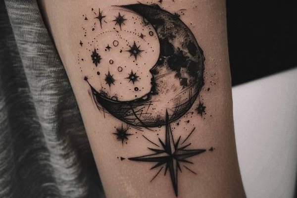 тату півмісяць значення ескіз