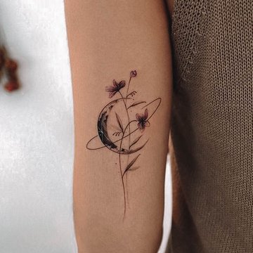 тату півмісяць значення ескіз