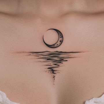 тату полумесяц значение эскиз