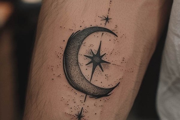 тату півмісяць значення ескіз