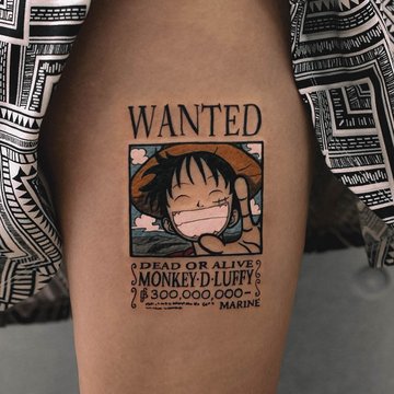 тату ван Піс значення ескіз