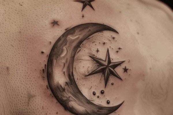 тату півмісяць значення ескіз