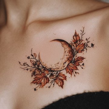 тату півмісяць значення ескіз